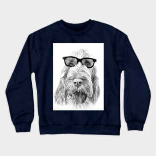 Intelligent friend Spinone by heidiannemorris Crewneck Sweatshirt